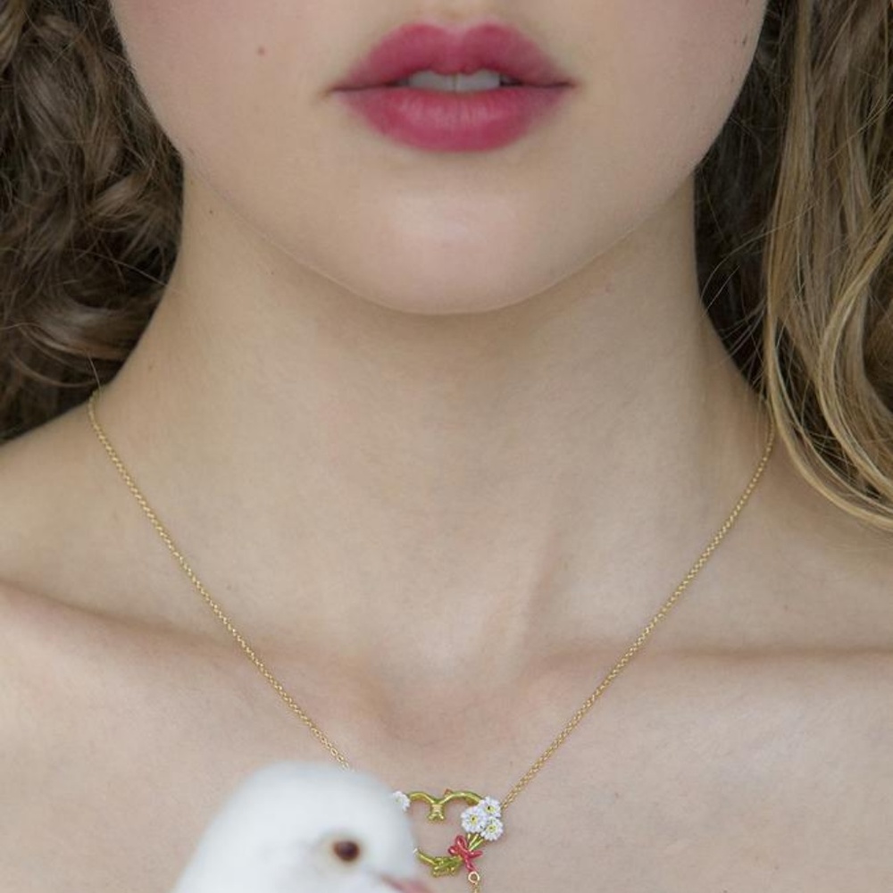 Les Nereides Gold Jewelry Heart Necklace **SOLD** - Picture 2 of 8